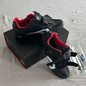 Peloton Cycle Shoes - Black with Red Accent
Size 39